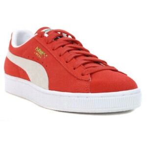Puma Men’s Suede Classic XXI High Risk Red White Sneakers. NWT.